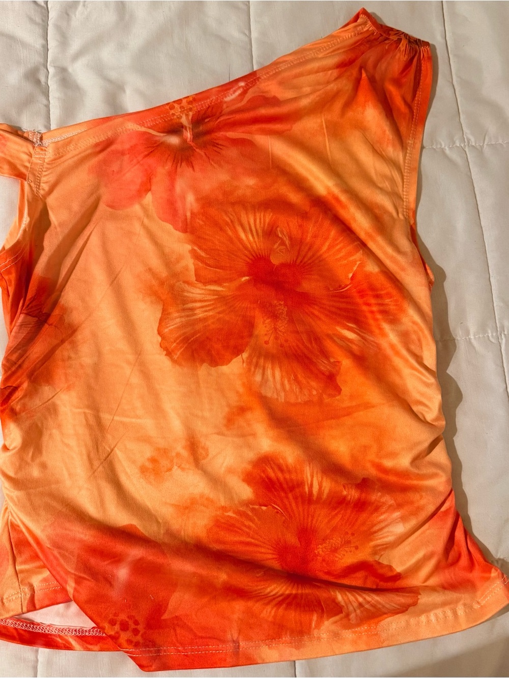SHEIN Peach Coral Sleeveless Top